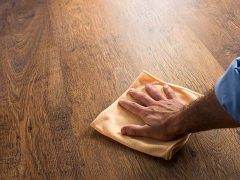 Cleaning luxury vinyl plank flooring